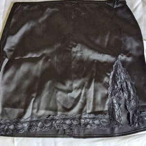 Black mini skirt
